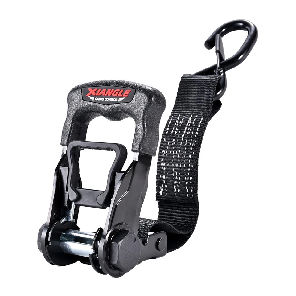 1.5 Inch Black E-coating Motorcycle Ratchet Tie-down Straps