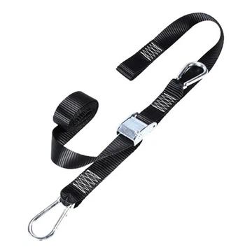 Amarres con hebilla de leva para motocicleta de 1,5 pulgadas con gancho mosquetón, 1200 libras. licenciatura