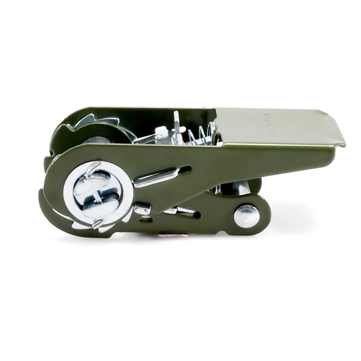 25mm Painted Green Ratchet Buckle For Lashing Strap