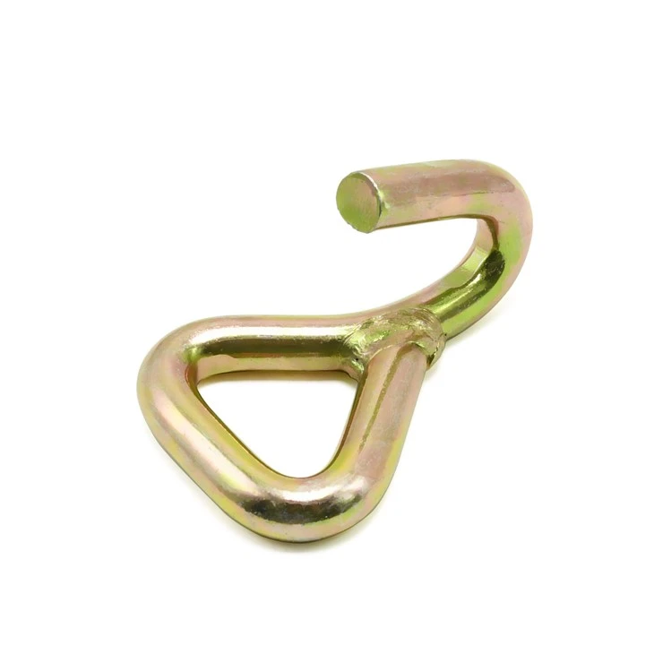 Correa de carga con trinquete 3T de 38 mm, gancho en forma de J simple de metal